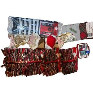 Vintage Multiple Holiday Times Christmas ornaments, bows decor, hangings bundles